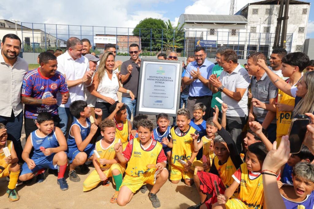 Governador Wilson Lima entrega Arena Poliesportiva Estrela fortalecendo o esporte comunitário no bairro da Compensa